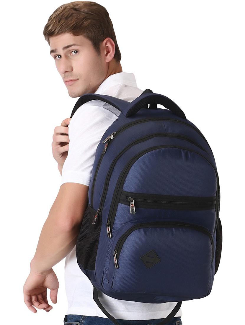 men solid laptop backpack - 21301200 - Zoom Image - 5