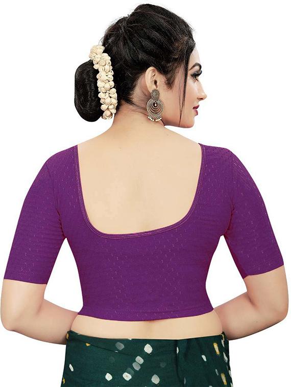 women self design short sleeves blouse - 21302695 - Zoom Image - 2