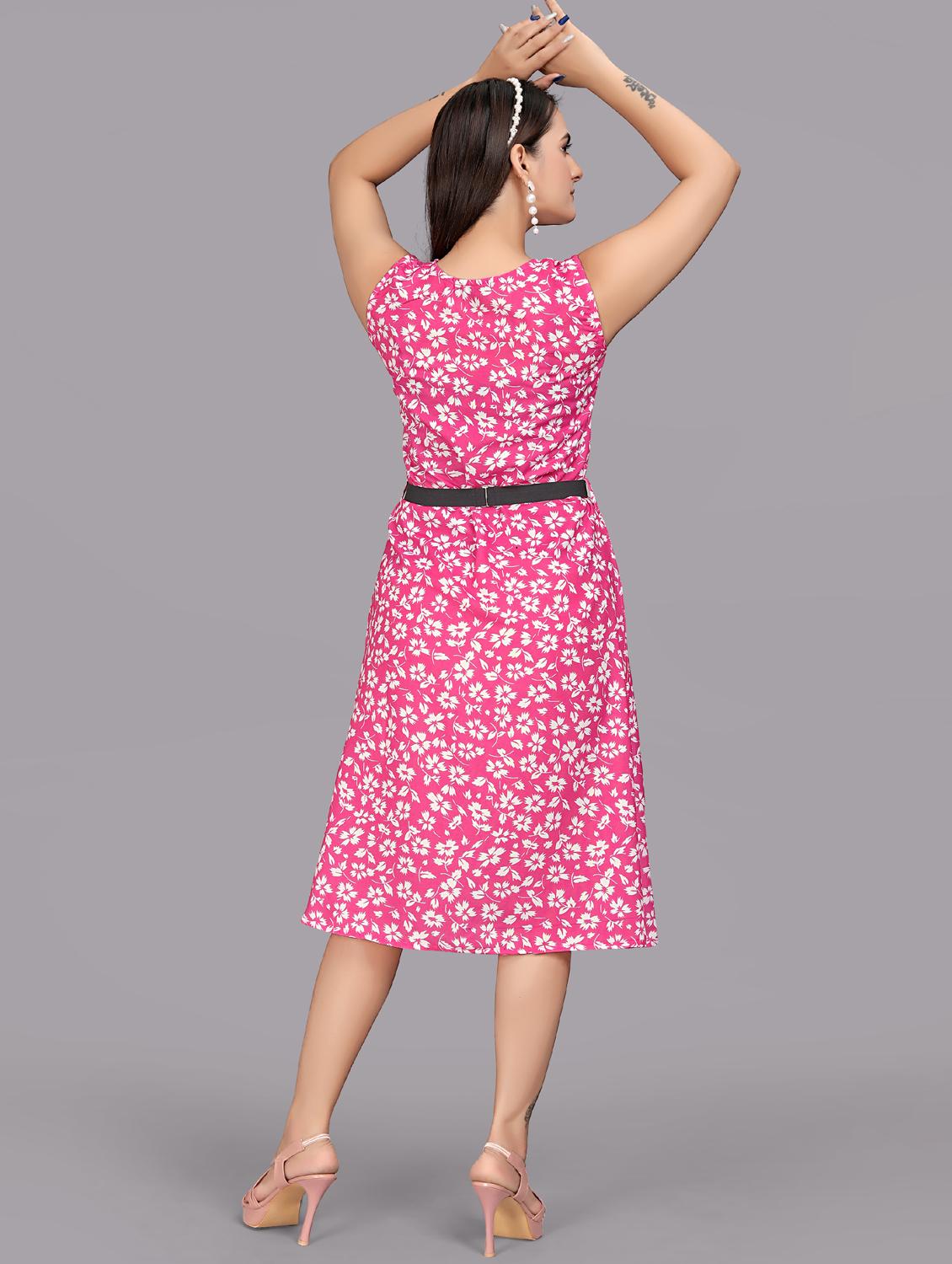 women floral a-line dress - 21308365 - Standard Image - 2