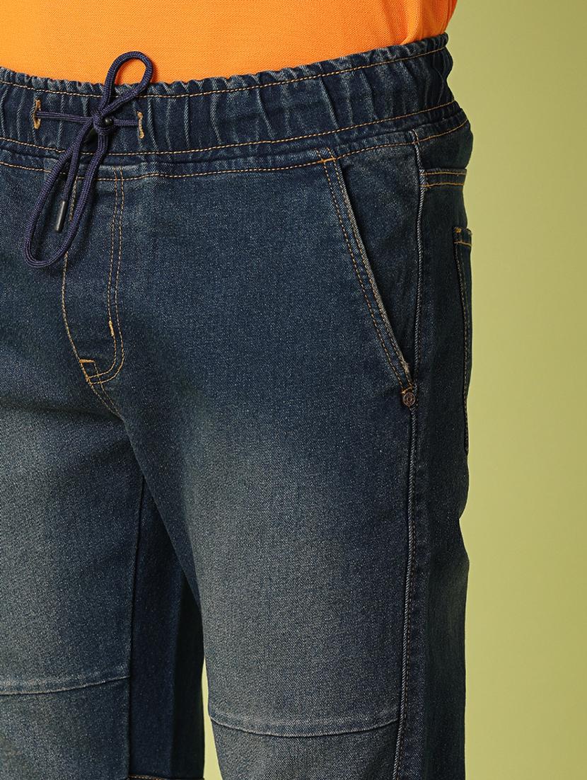 men solid mid rise jogger - 21308451 - Standard Image - 5