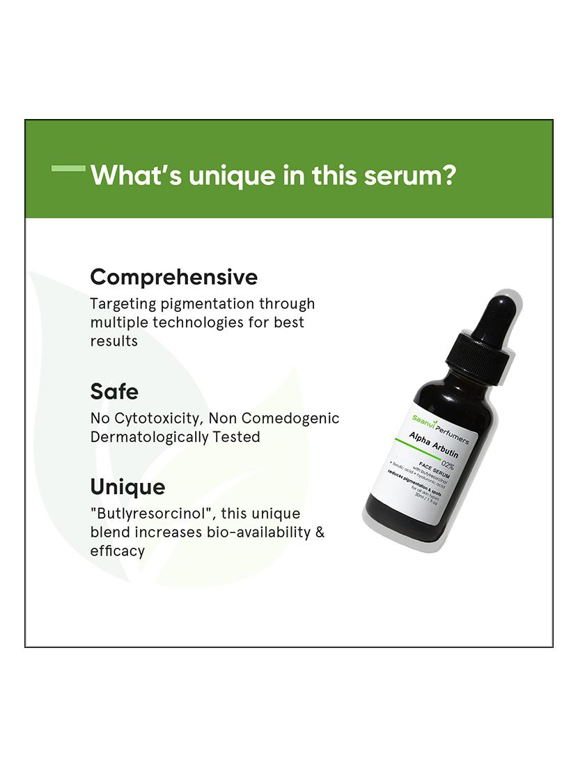 arbutin serum for dark spots & pigmentation removal, blemishes, acne marks & tanning, 30 ml - 21310346 - Zoom Image - 3