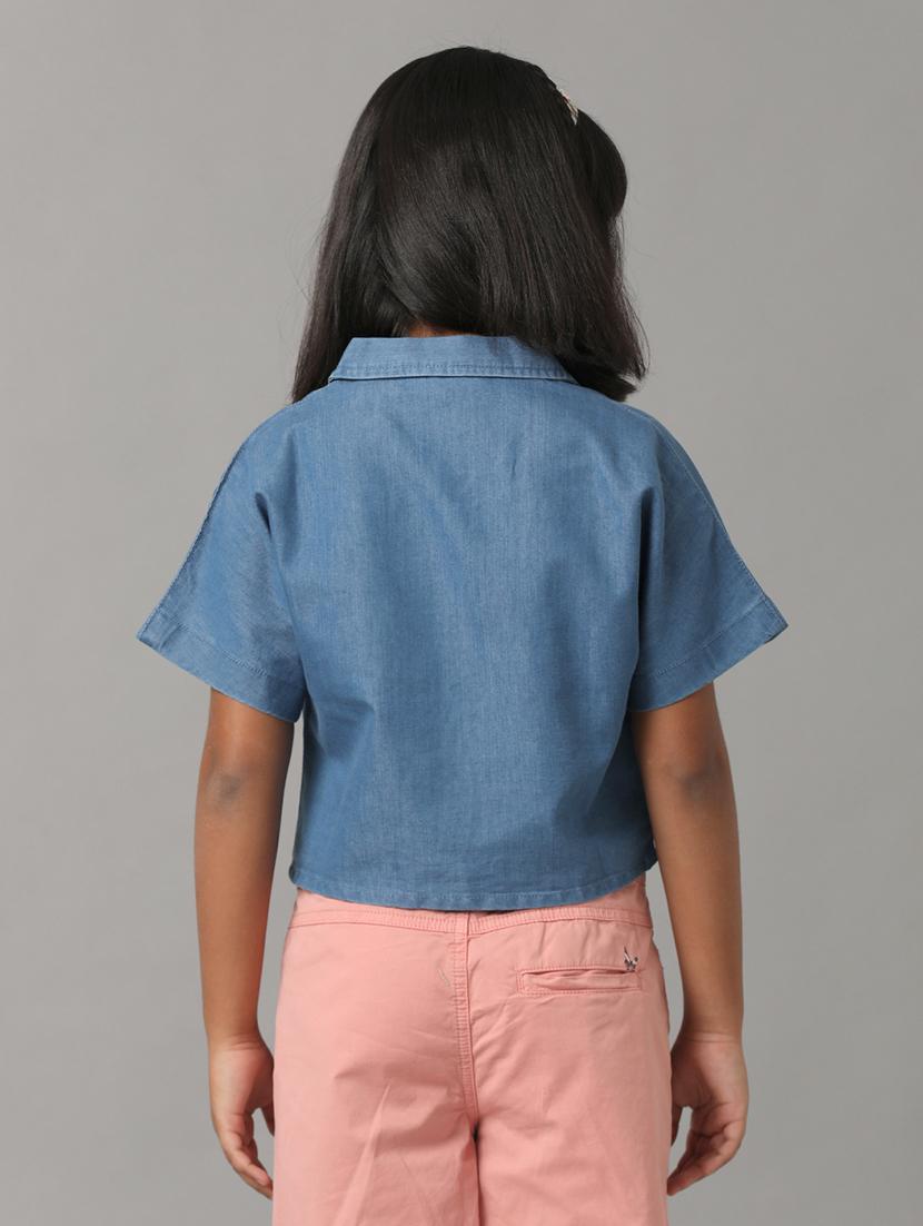 blue cotton top - 21322236 - Standard Image - 2