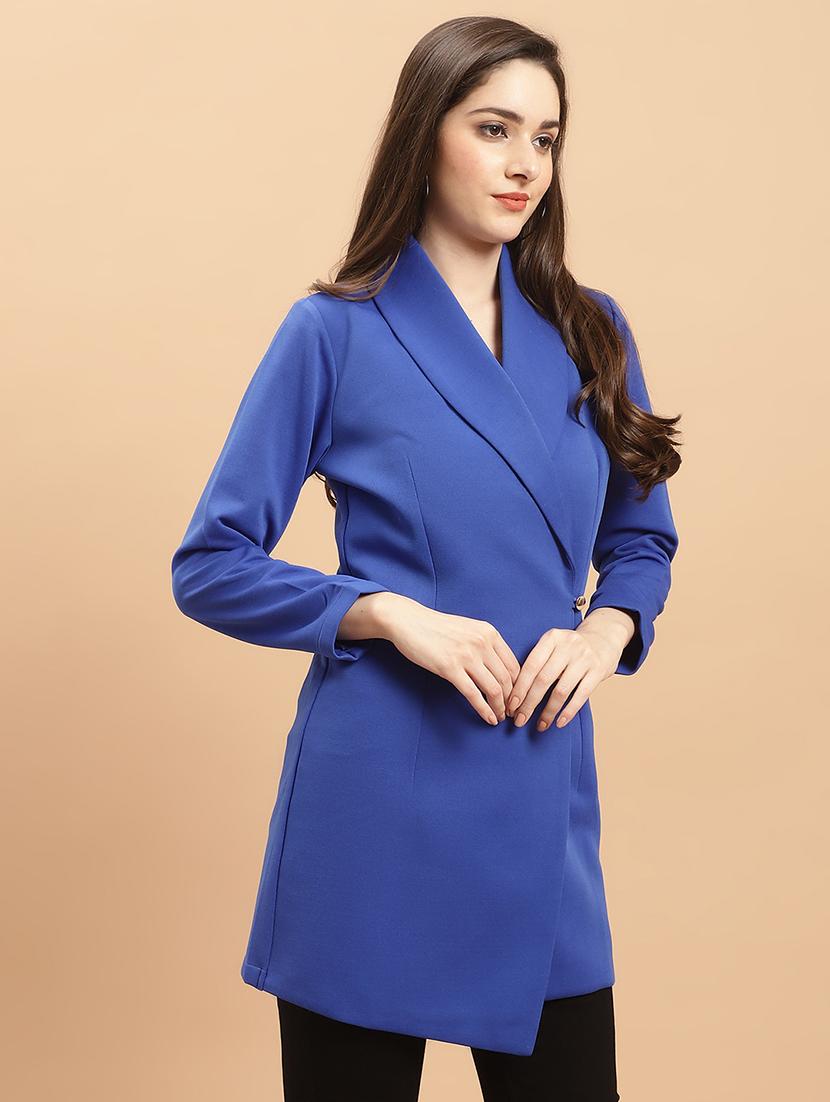women blue polyester formal blazer - 21324432 - Zoom Image - 2