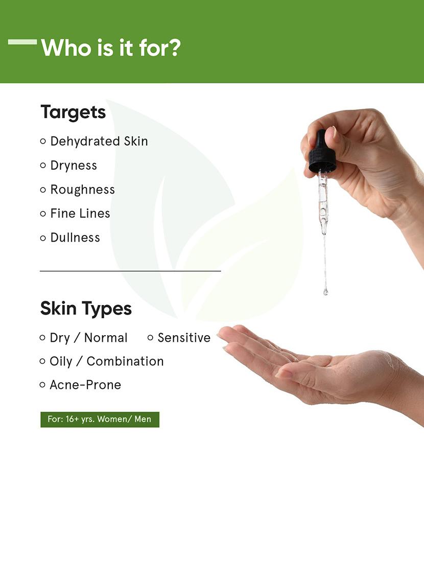 hyaluronic serum for intense hydration, glowing skin for hydrating face serum for women & men with dry, normal oily skin 30 ml - 21327528 - Zoom Image - 2