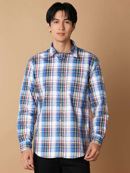 men checkered cotton casual shirt - 21332059 - Very Small Image - 1