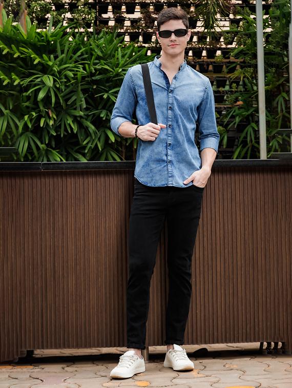 men solid casual shirt - 21334559 - Zoom Image - 4