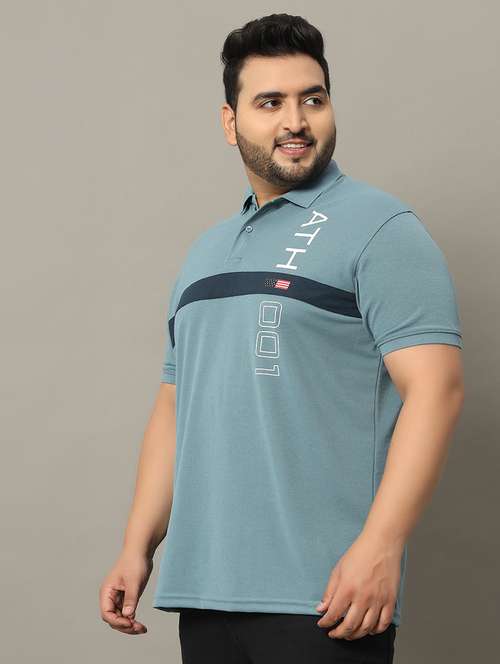 men plus size polo t-shirt - 21338245 - Very Small Image - 1