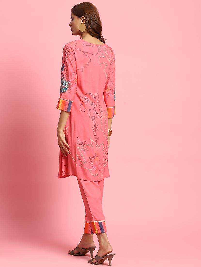 peach rayon coord set - 21342144 - Standard Image - 3