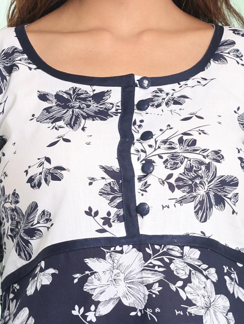 women round neck kurta churidaar set - 21357914 - Standard Image - 5