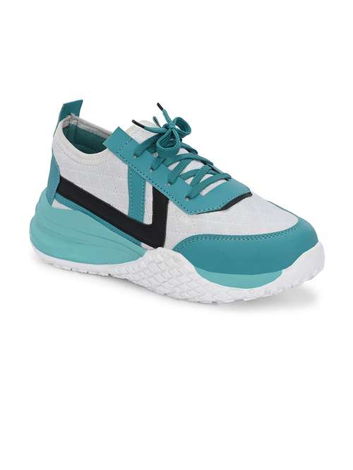 women turquoise lace-up sneaker - 21359305 - Very Small Image - 1