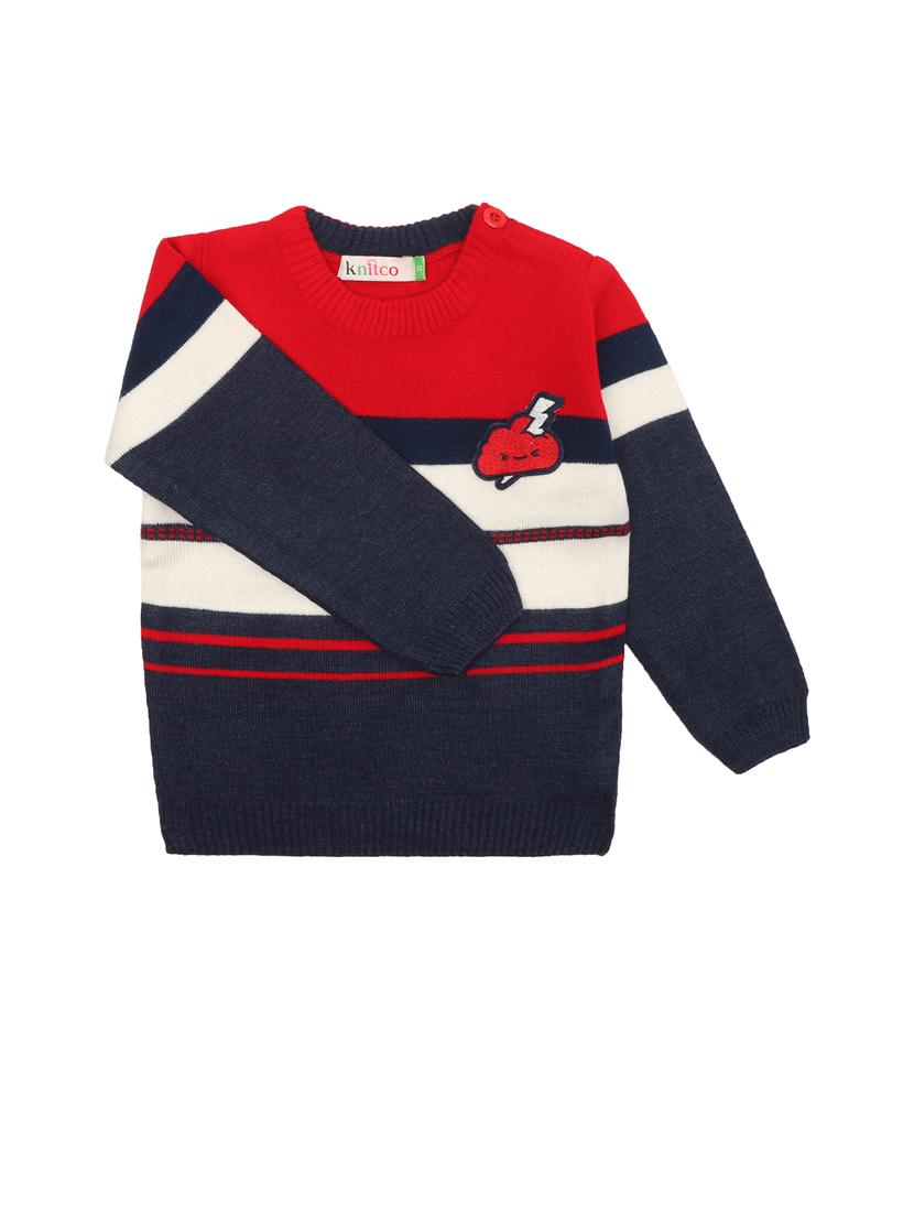 kids long sleeved striped sweater - 21360149 - Zoom Image - 1