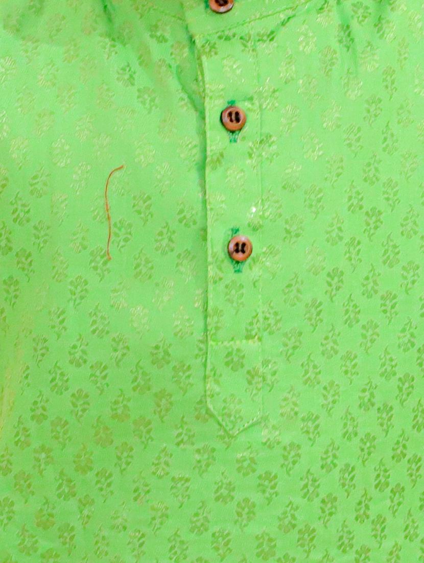 boys mandarin neck self design dhoti kurta set - 21368861 - Zoom Image - 3