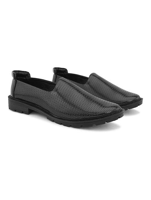 men black slip on shoes - 21370033 - Very Small Image - 1