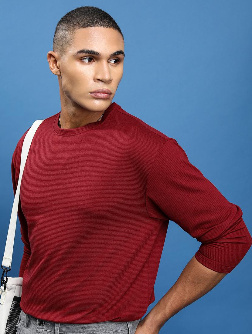 men solid round neck oversized t-shirt - 21375101 - Zoom Image - 1