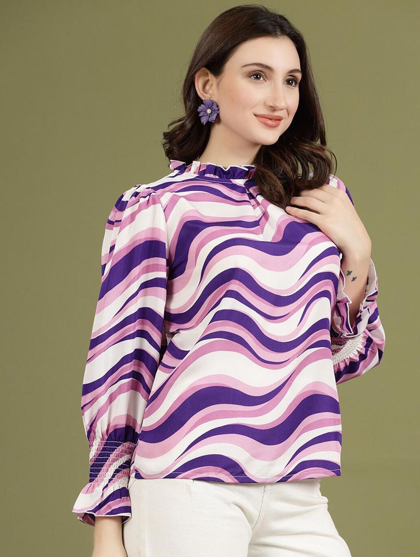 women white polyester regular top - 21382344 - Zoom Image - 2