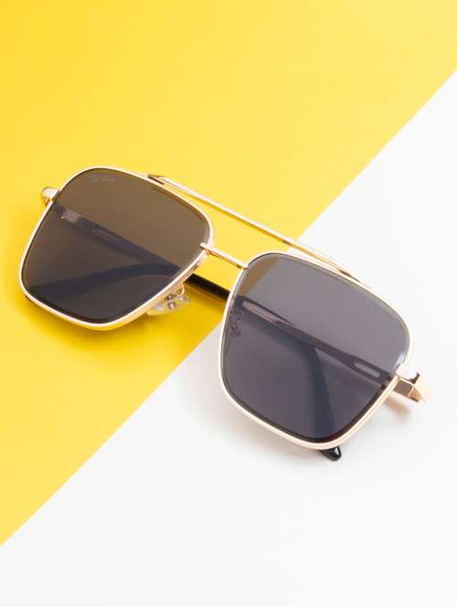 ted smith full rim aviator shape branded latest and stylish sunglasses | polycarbonate lens & 100 % uv protection | men & women - 21387319 - Very Small Image - 1