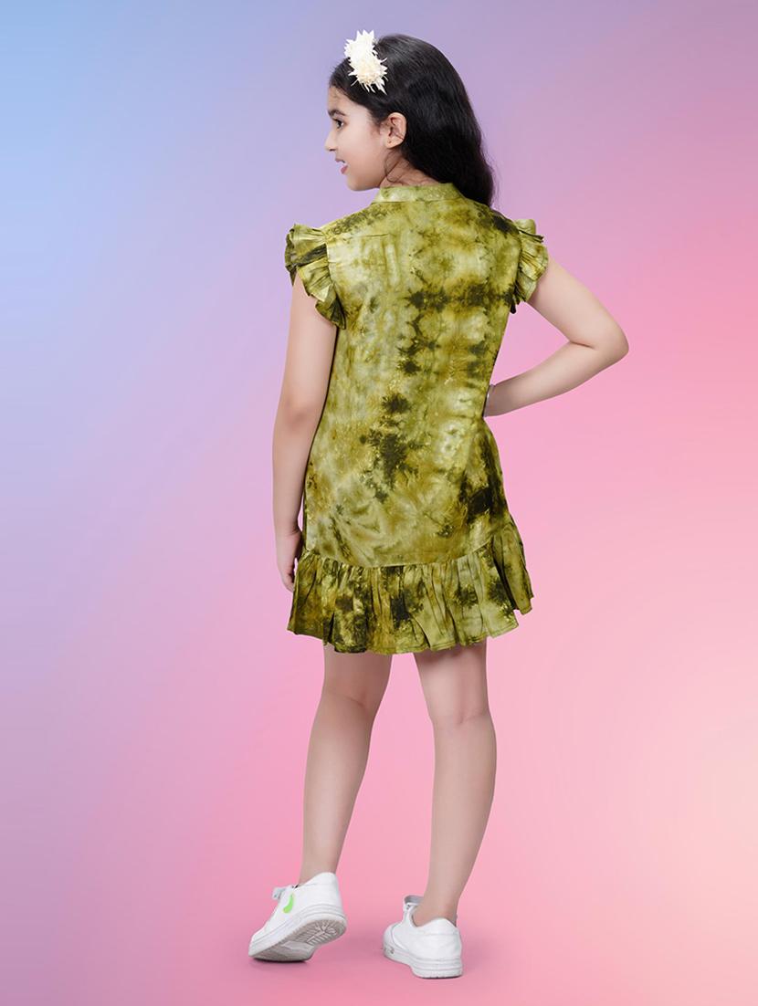 girls short sleeve printed frock - 21391914 - Zoom Image - 3