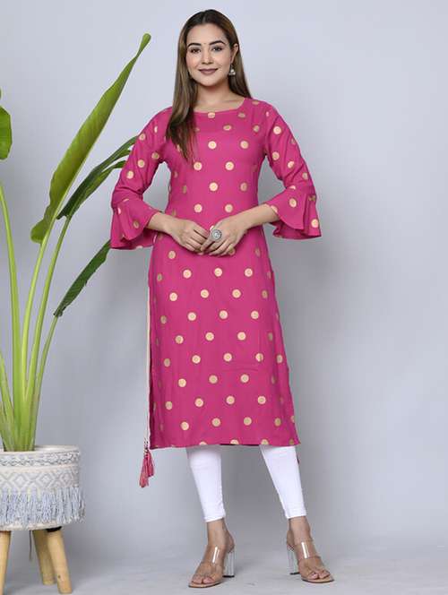 women printed straight kurta - 21393381 - Very Small Image - 1