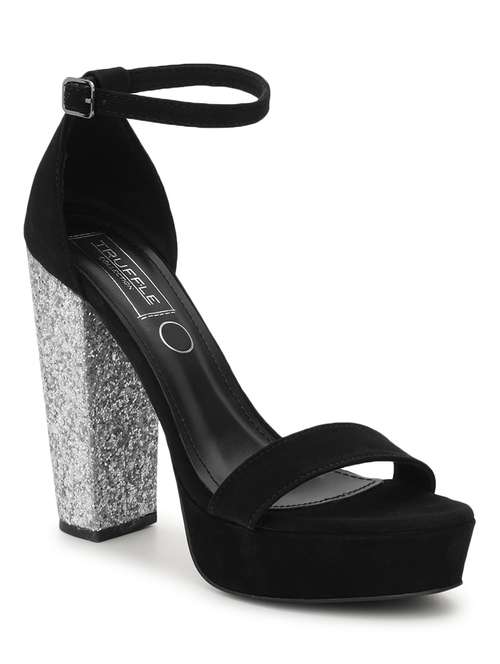 black suede ankle strap sandals - 21394904 - Very Small Image - 1