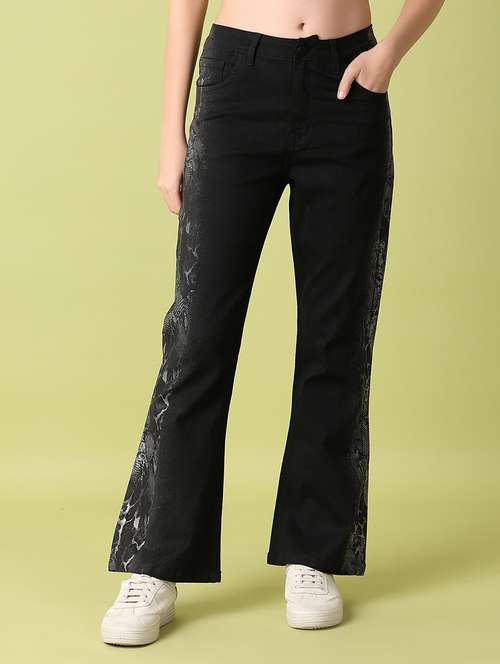 women black denim boot cut jean - 21399804 - Very Small Image - 1