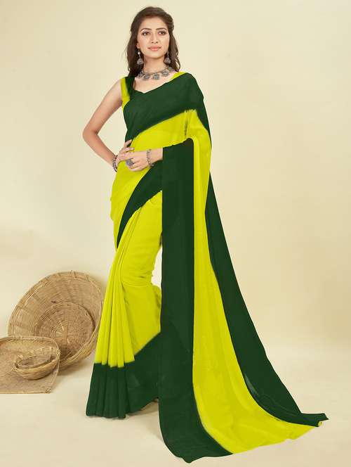 women solid plain saree with blouse - 21407921 - Very Small Image - 1