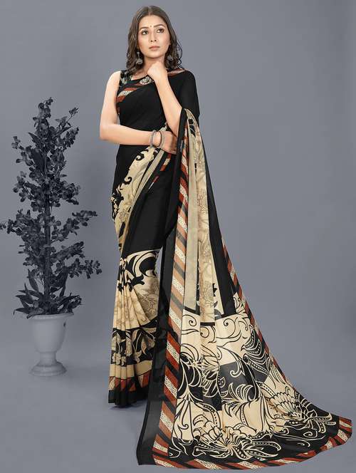 women printed saree with blouse - 21408770 - Very Small Image - 1