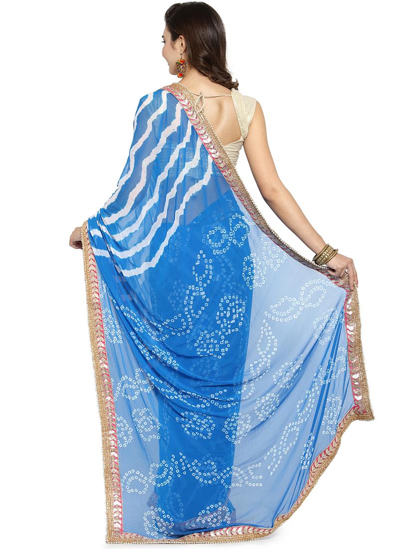 women printed saree with blouse - 21431271 - Standard Image - 2