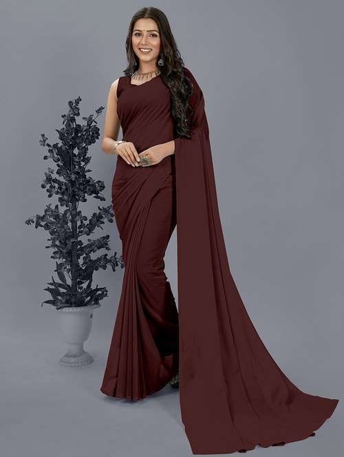 women casual wear georgette saree with blouse - 21444089 - Very Small Image - 1