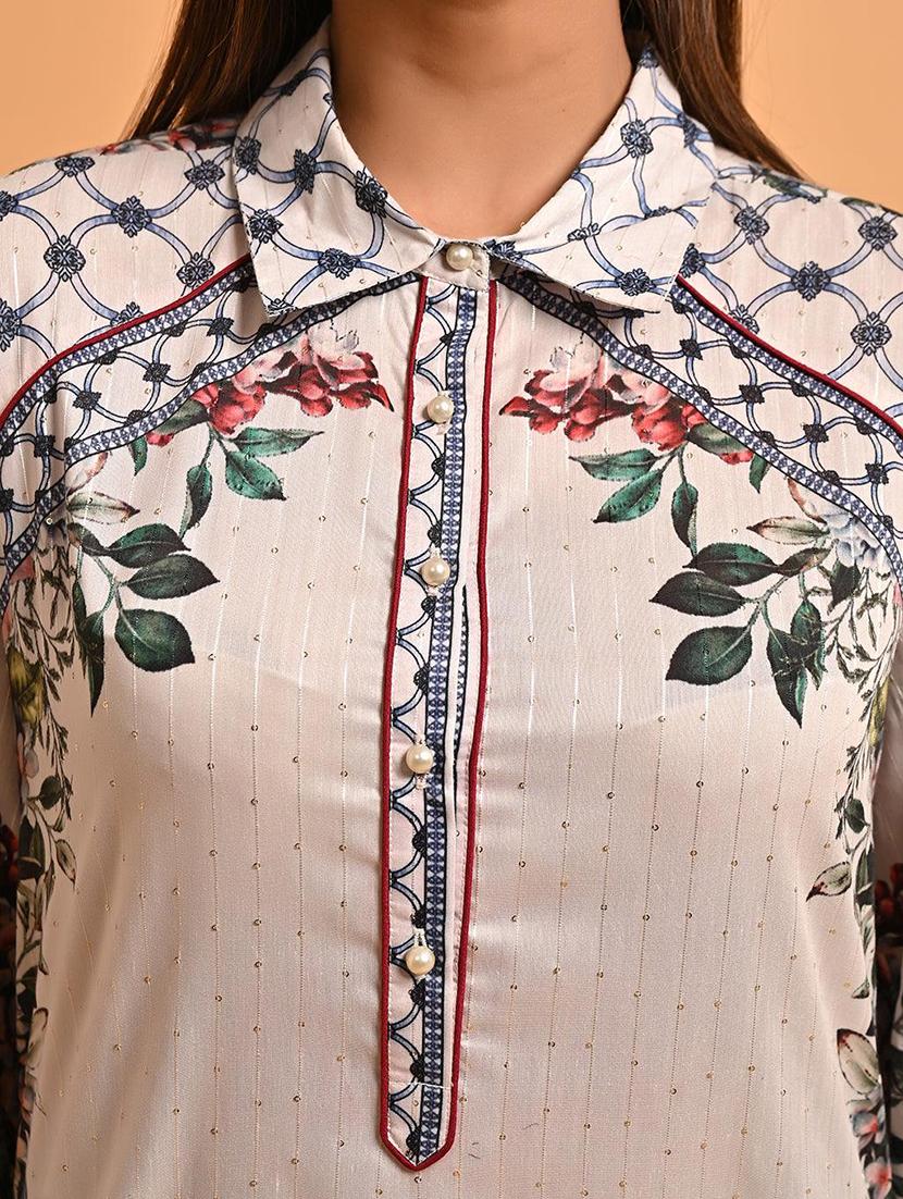 women floral printed a-line kurta - 21451580 - Zoom Image - 5
