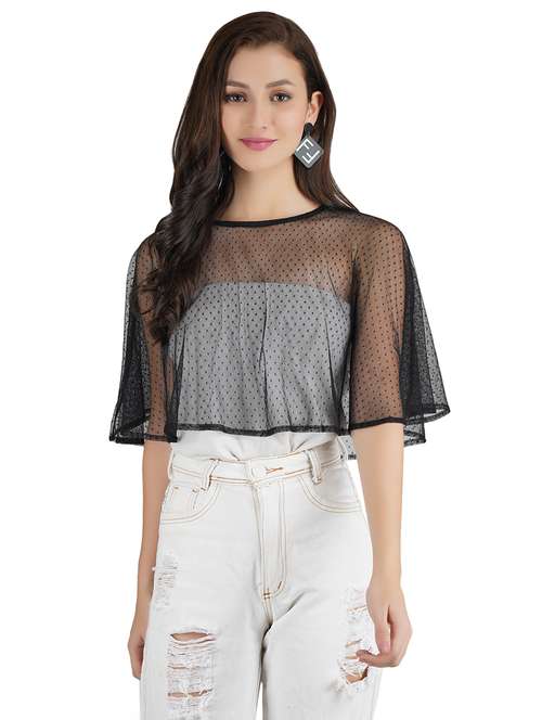 women black polyester cape - 21452397 - Very Small Image - 1