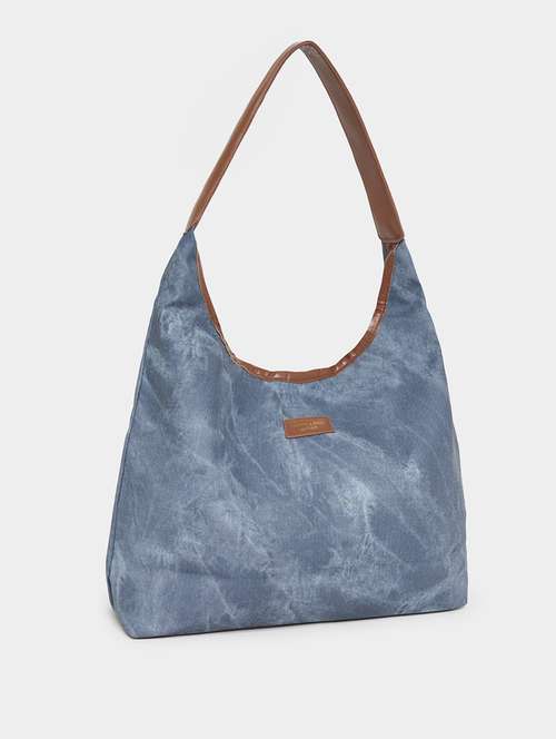 women blue pu handbag - 21457076 - Very Small Image - 1