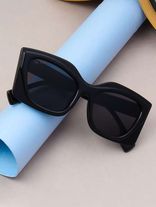 ted smith grey cateye sunglasses for women | full rim & acetate frame | large face ( 57-20-146 ) - 21458243 - Very Small Image - 1