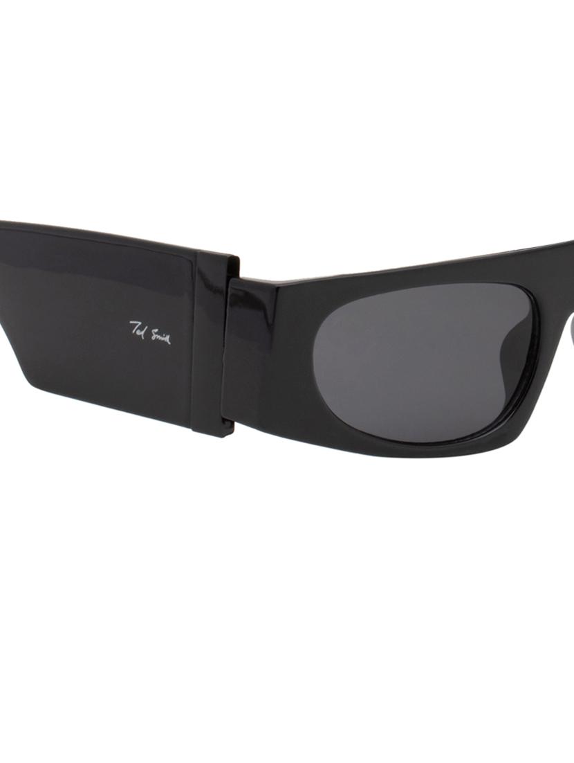 ted smith black square sunglasses for men & women | full rim & acetate frame | medium to large face ( 53-19-143 ) - 21458292 - Zoom Image - 4