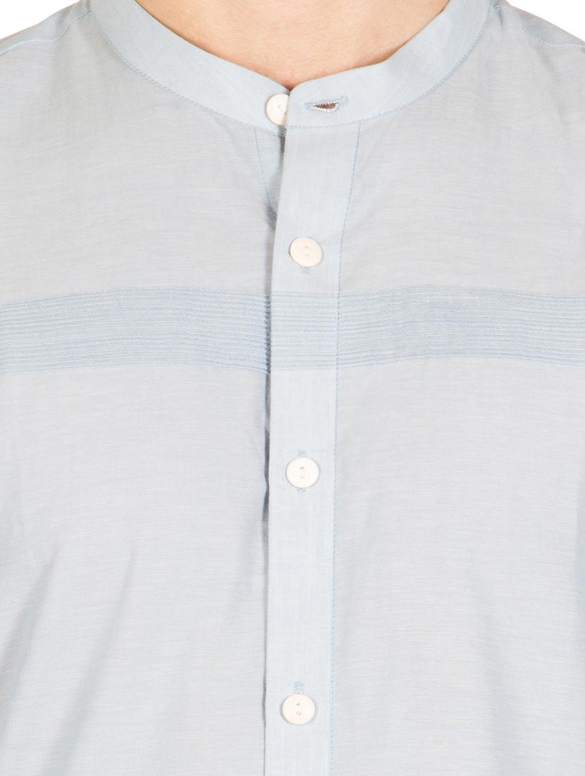 men long sleeved solid casual shirt - 21483144 - Standard Image - 5