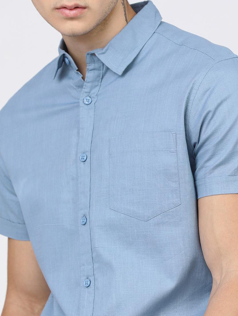 men collared short sleeves casual shirt - 21487739 - Standard Image - 5