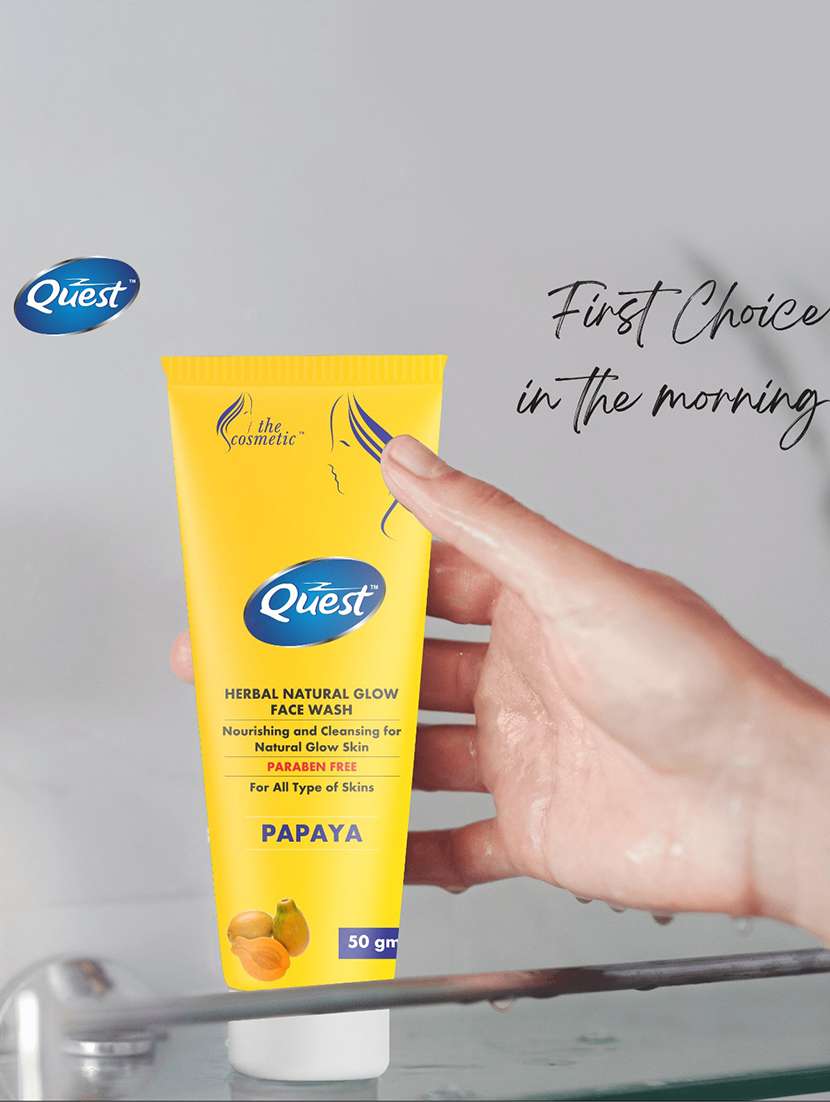 Buy online Quest Herbal Natural Glow Face Wash (pack Of 5) from skin