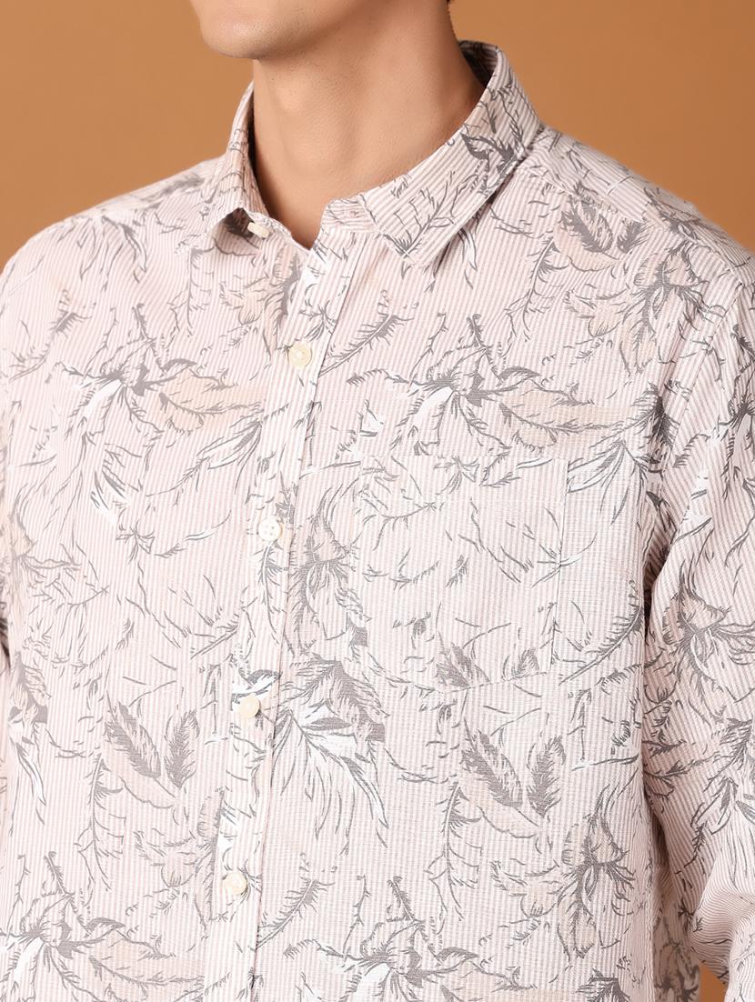 men collared printed casual shirt - 21491055 - Standard Image - 5