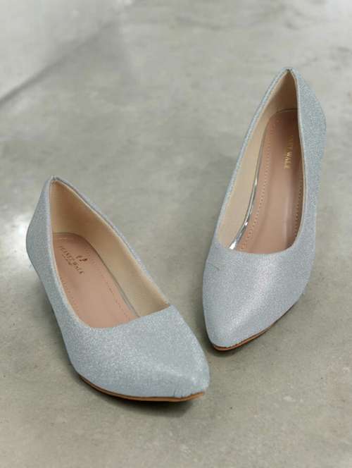 silver synthetic slip on sandals - 21500481 - Very Small Image - 1