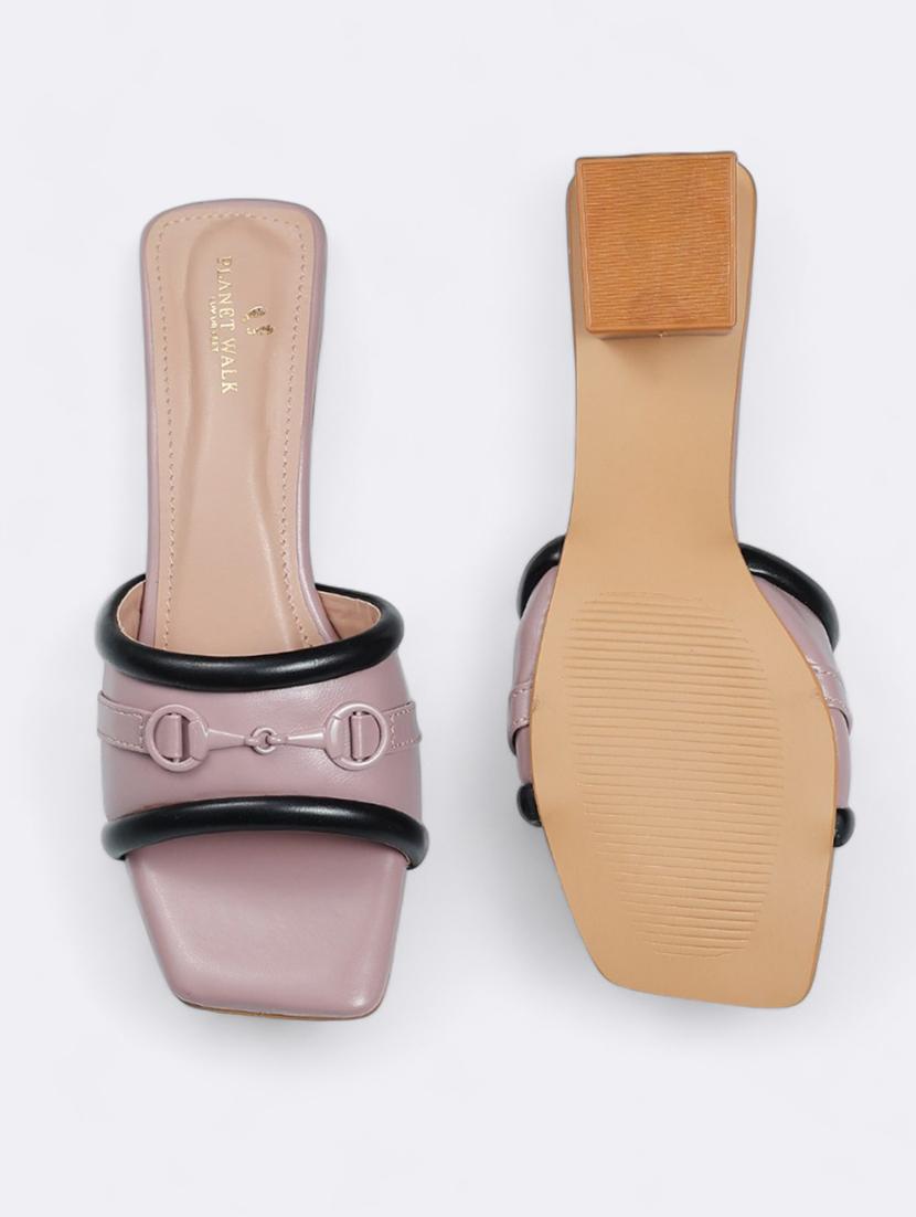 pink synthetic slip on sandals - 21500490 - Zoom Image - 4