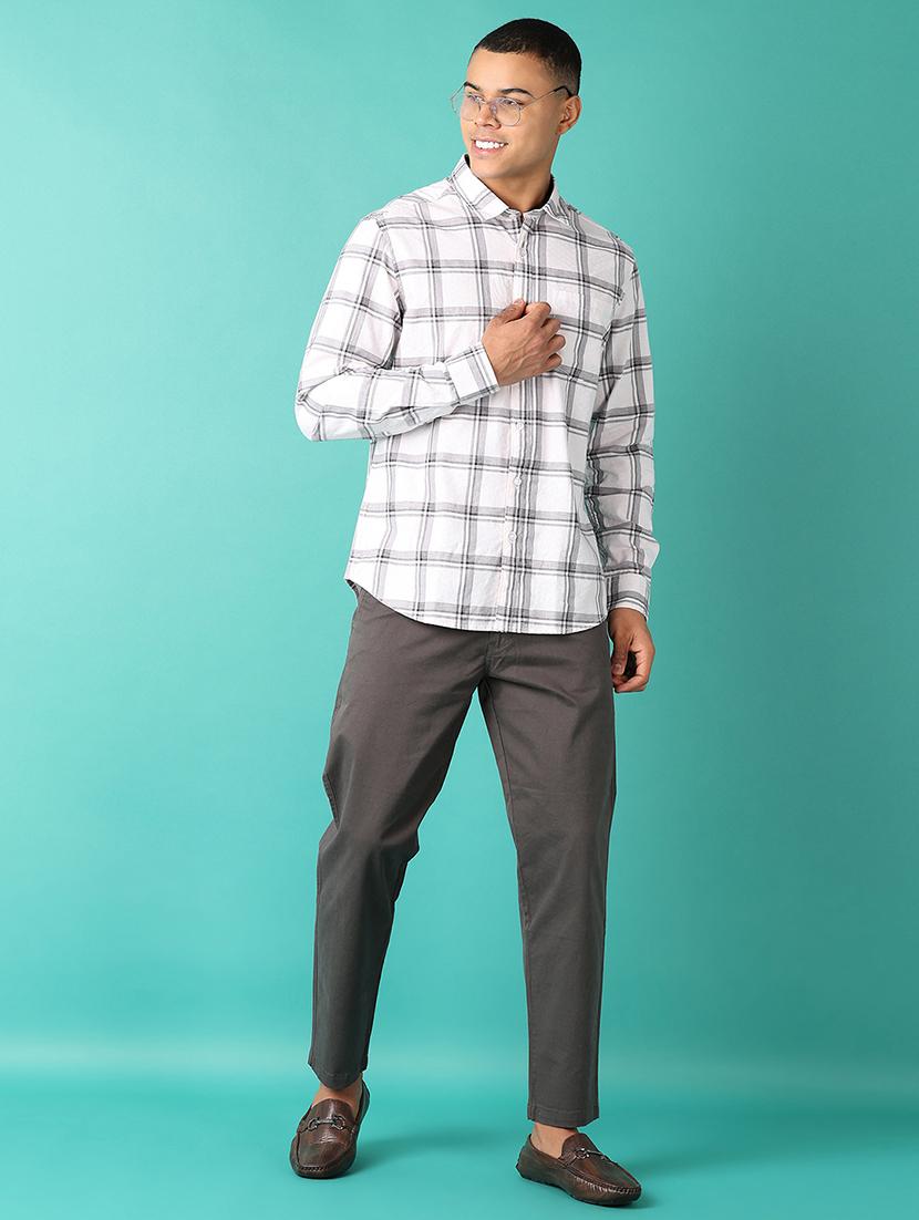 men collared checks casual shirt - 21509472 - Zoom Image - 4