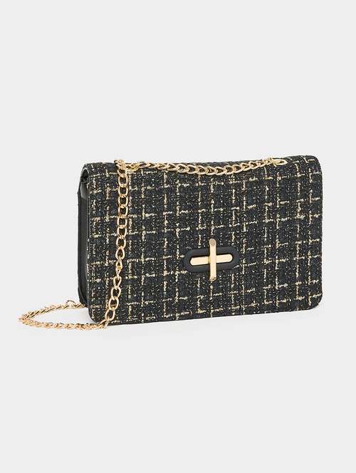 women black textured handbag - 21510720 - Very Small Image - 1