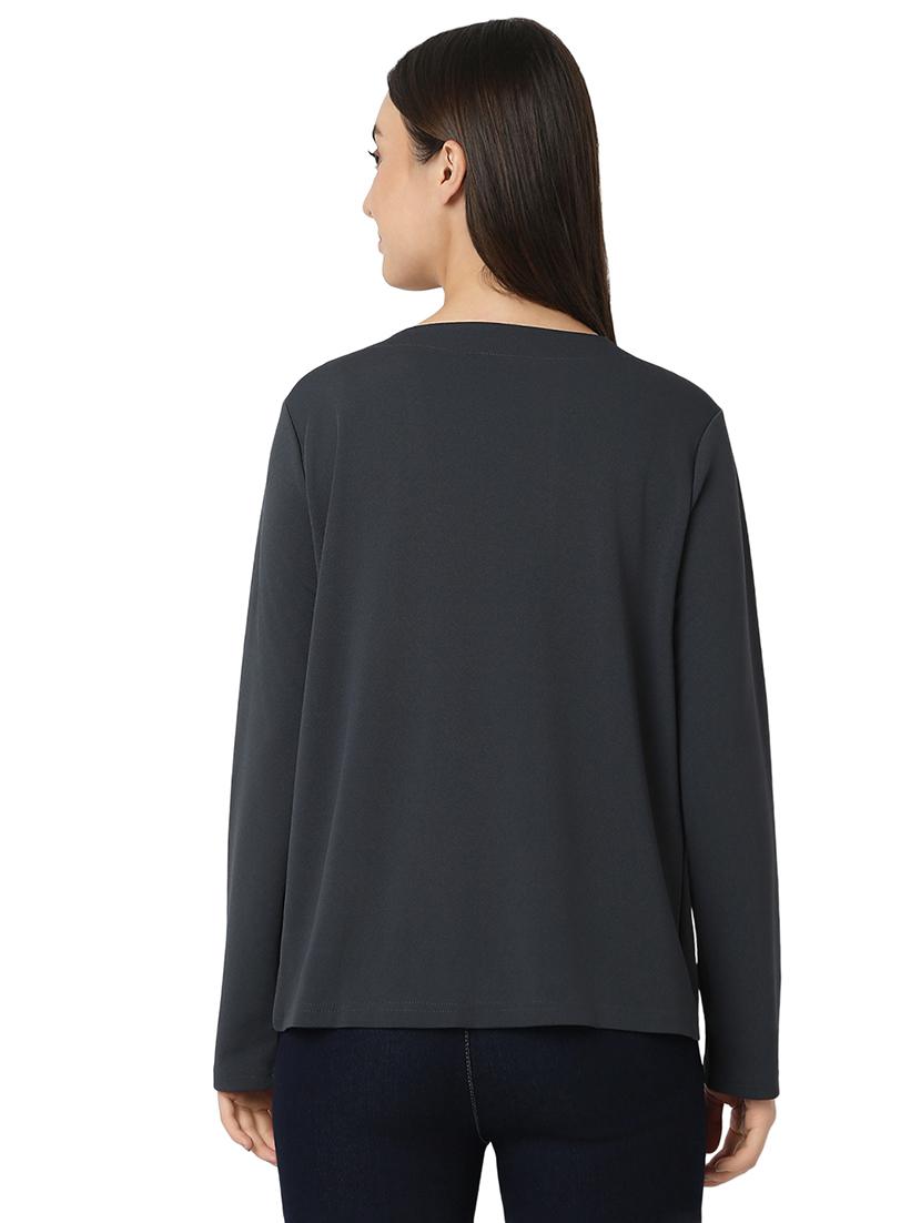 women solids long sleeves shrug - 21527991 - Zoom Image - 3