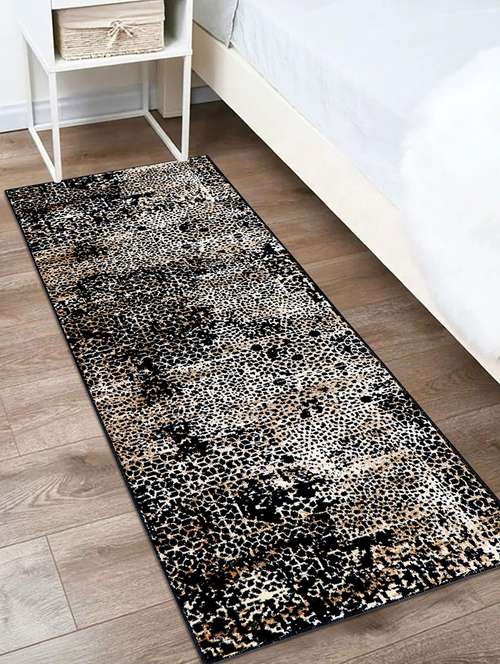 modefe 2x6 feet runner rug carpet brown moire printed primium persian carpets for bedroom - 21533094 - Very Small Image - 1