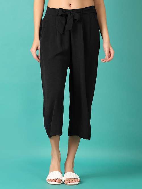 women solid regular fit capri  - 21533536 - Very Small Image - 1