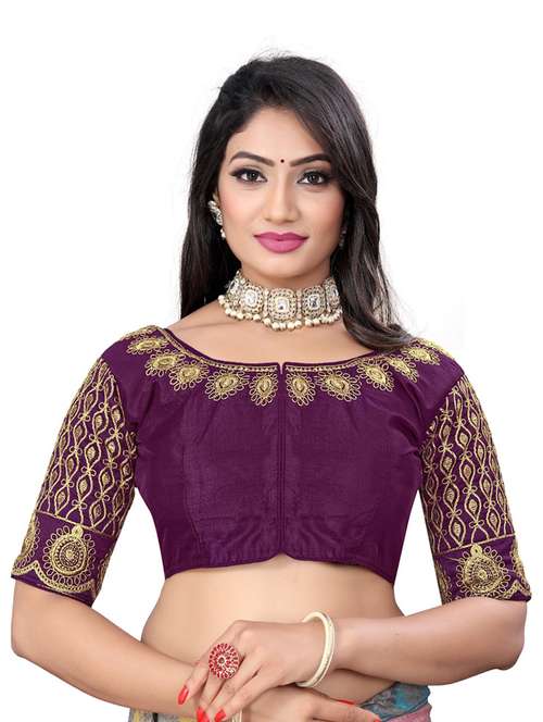 women embroidered elbow length blouse  - 21534563 - Very Small Image - 1
