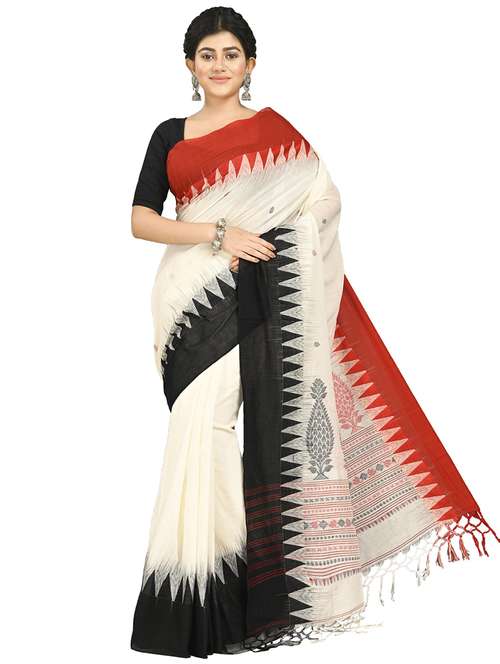women self design handloom saree - 21537058 - Very Small Image - 1