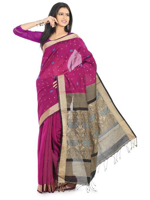 women self design chanderi saree - 21537289 - Very Small Image - 1