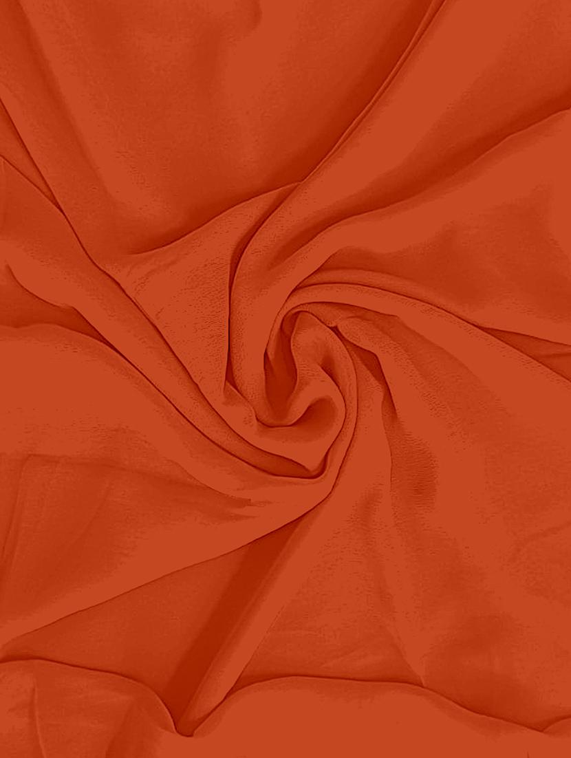 women orange plain saree - 21538969 - Standard Image - 3