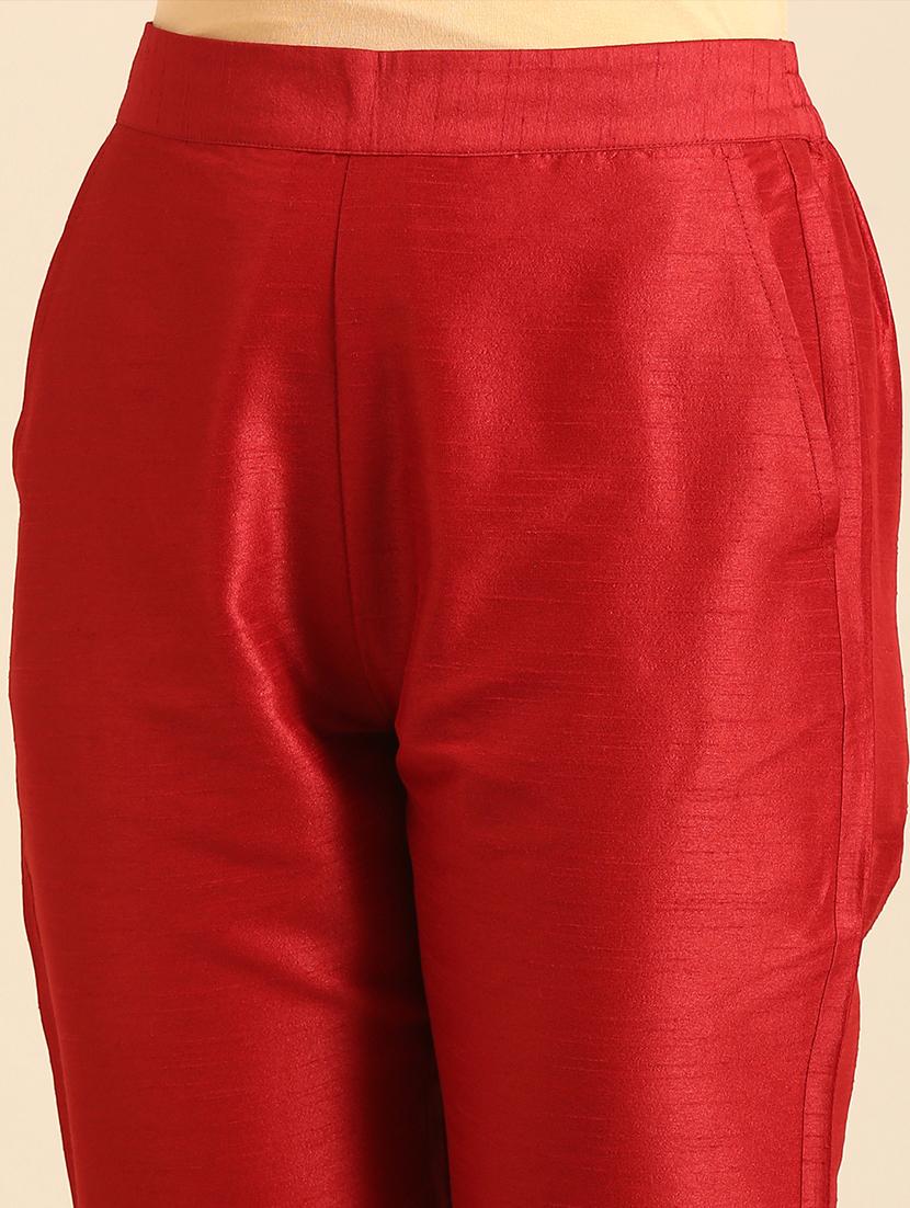 women solid flat front cigarette pant - 21539068 - Zoom Image - 5
