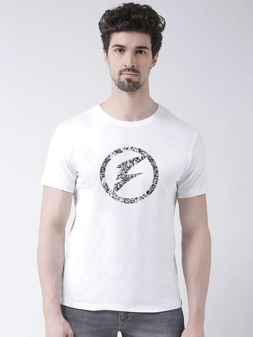 men front print short sleeve t-shirt - 21551924 - Very Small Image - 1